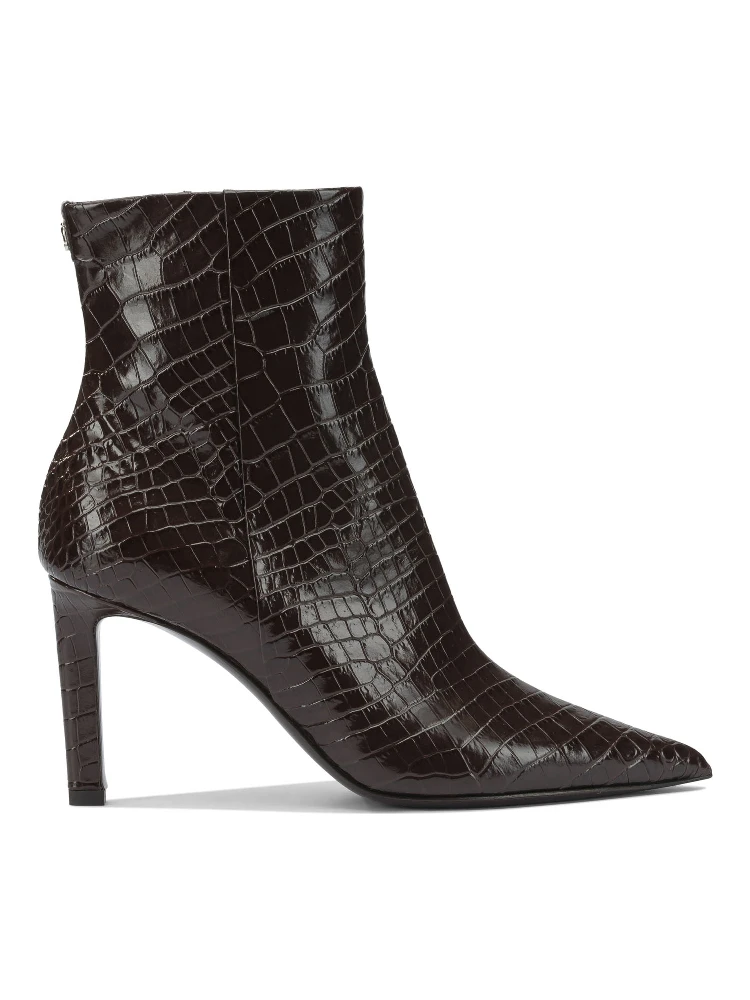 "Frankie" zippered ankle boots 85mm