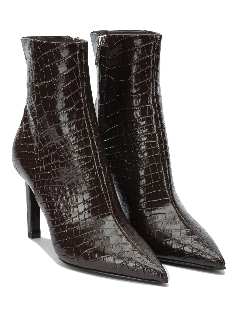 "Frankie" zippered ankle boots 85mm
