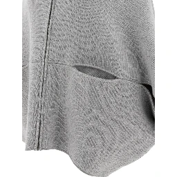 Wool and cashmere poncho