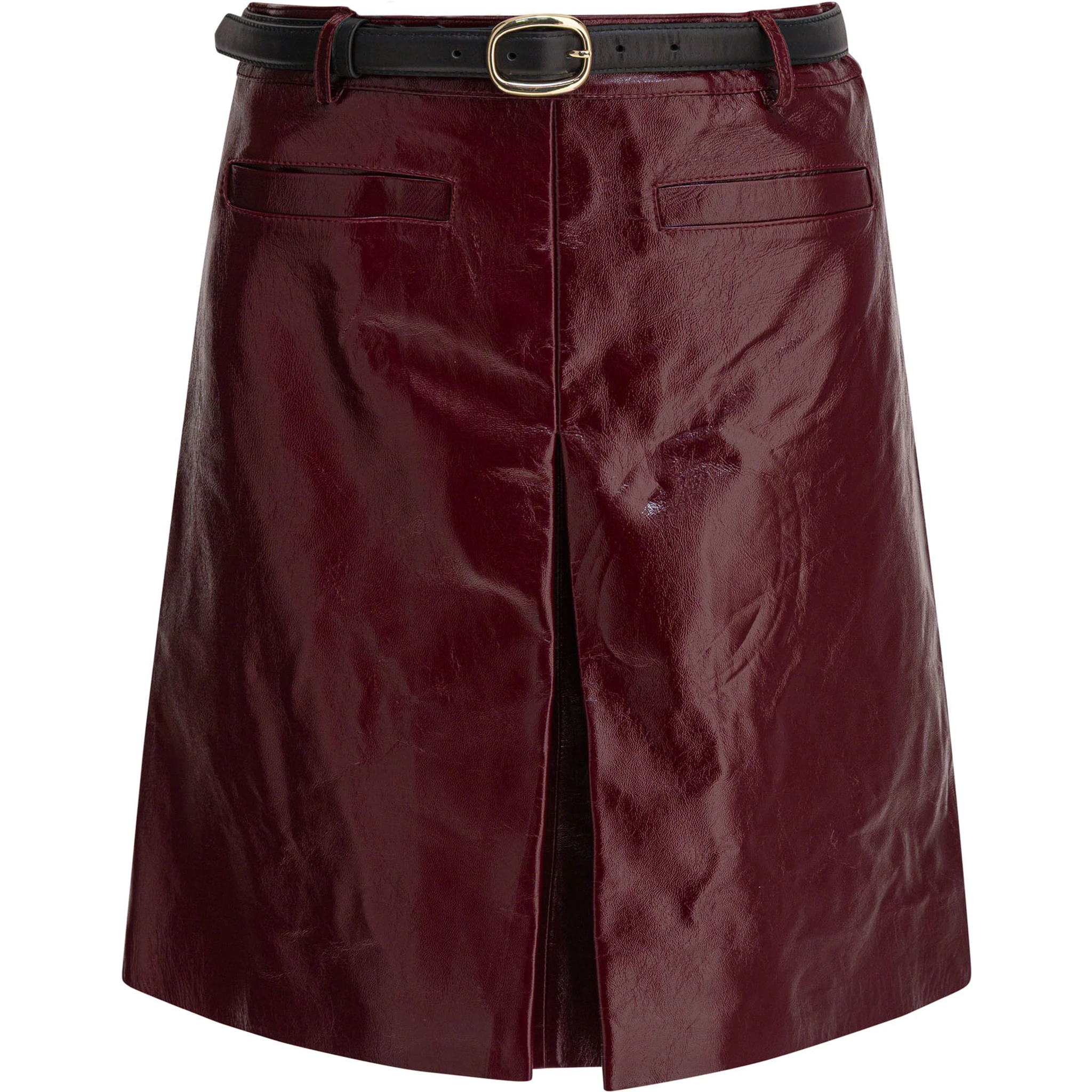 Leather miniskirt