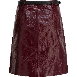 Leather miniskirt