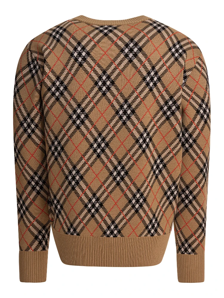 Wool blend crew neck sweater alternative