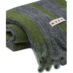 Wool and mohair scarf