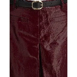 Leather miniskirt