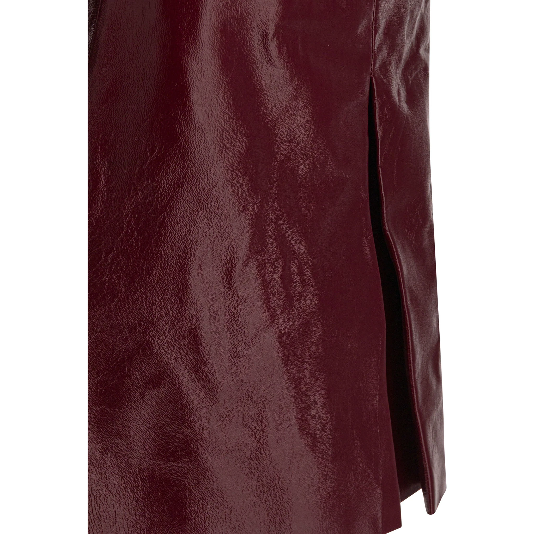 Leather miniskirt