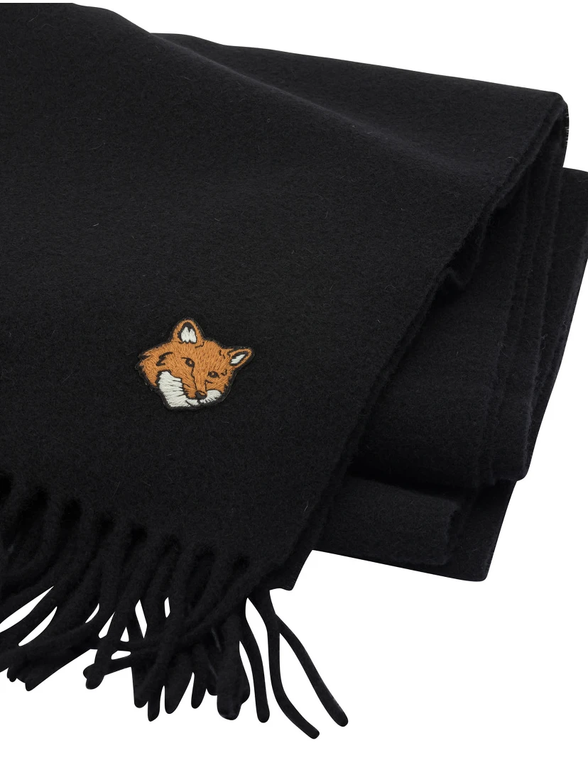 Virgin wool fox scarf