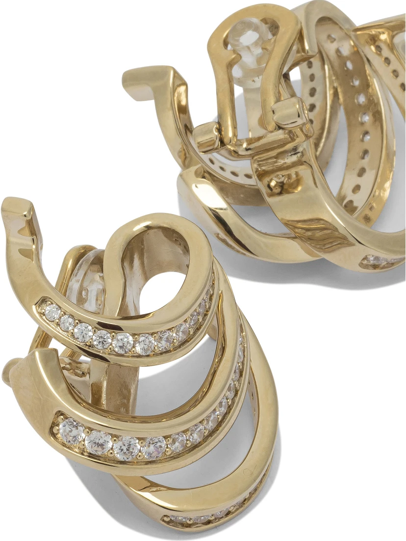 "Triplo Gancini" Earrings