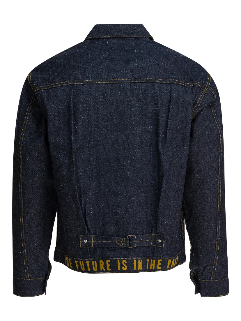 Denim overshirt jacket