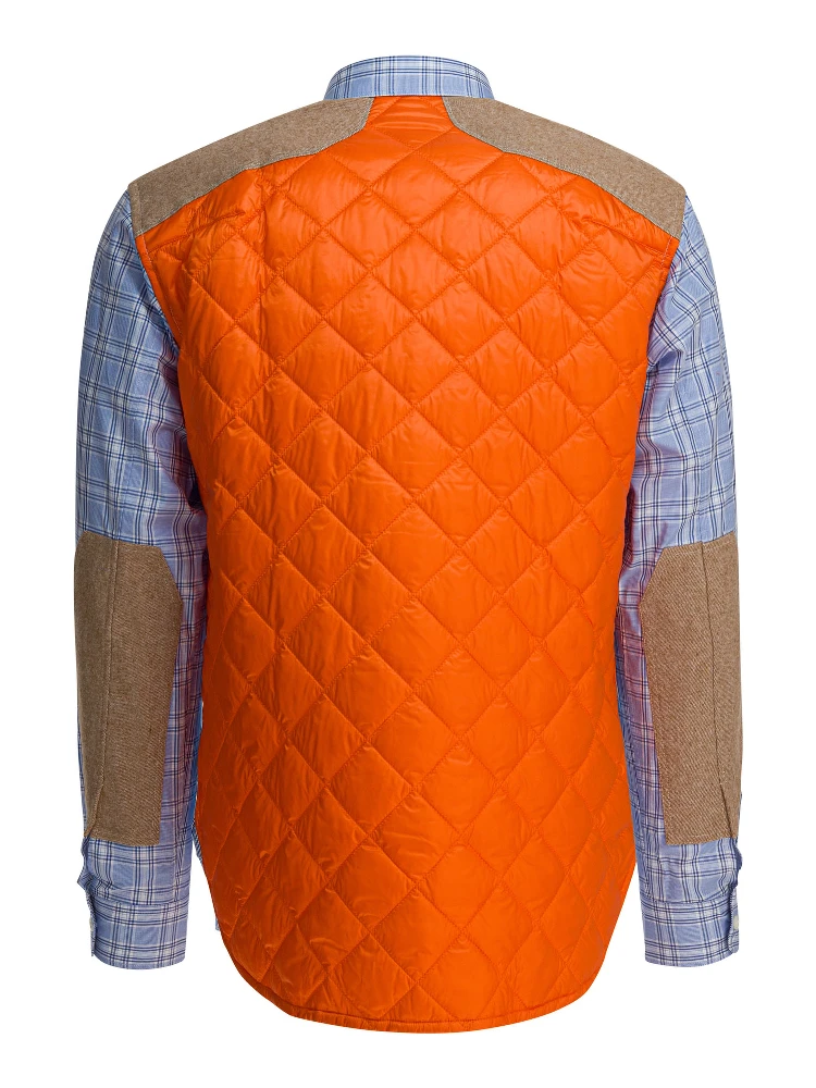 Check shirt with quilted inserts alternative