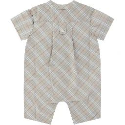 Check cotton playsuit