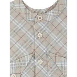 Check cotton playsuit