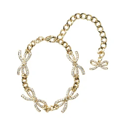 Crystal bow bracelet