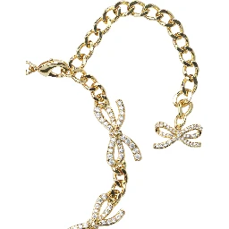 Crystal bow bracelet