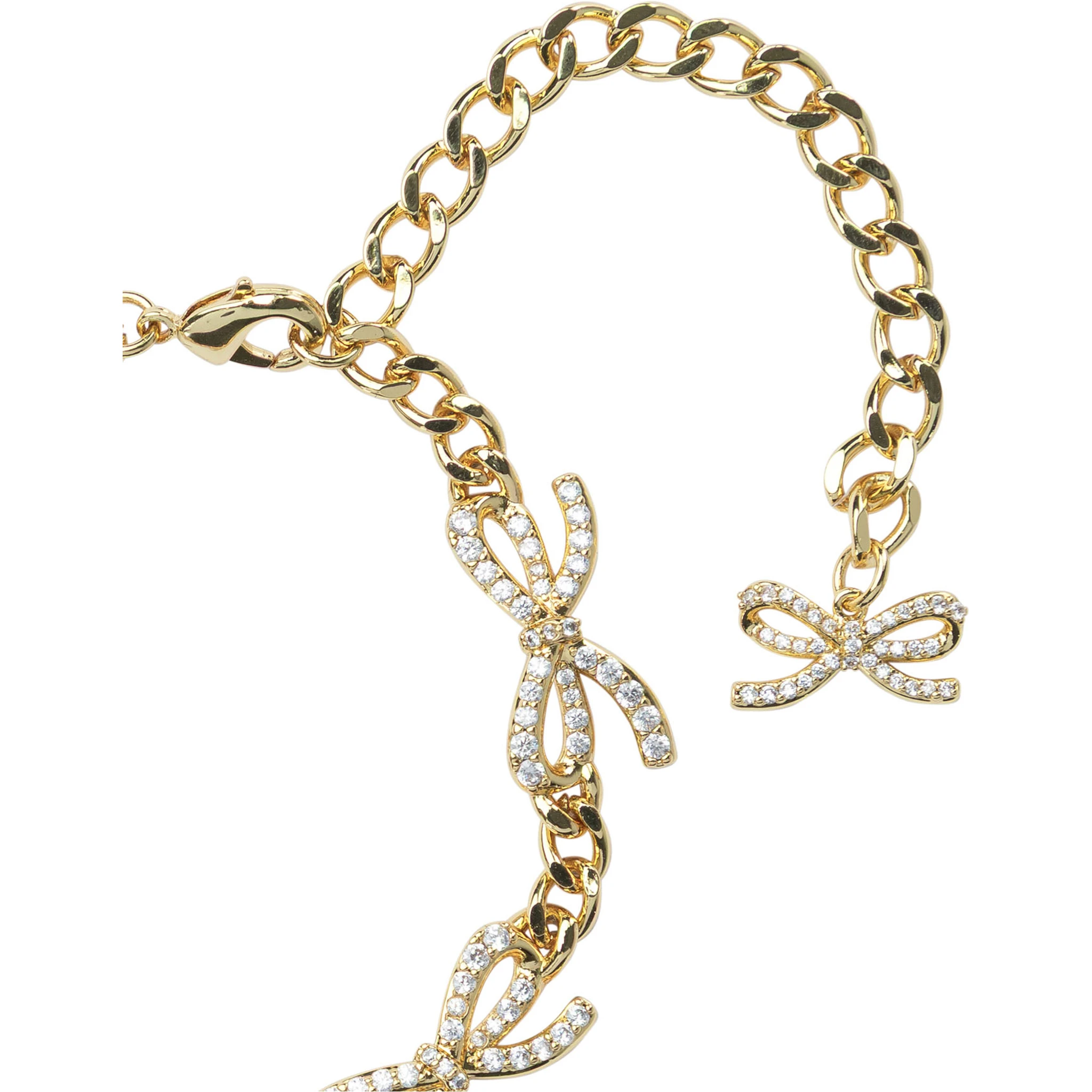 Crystal bow bracelet