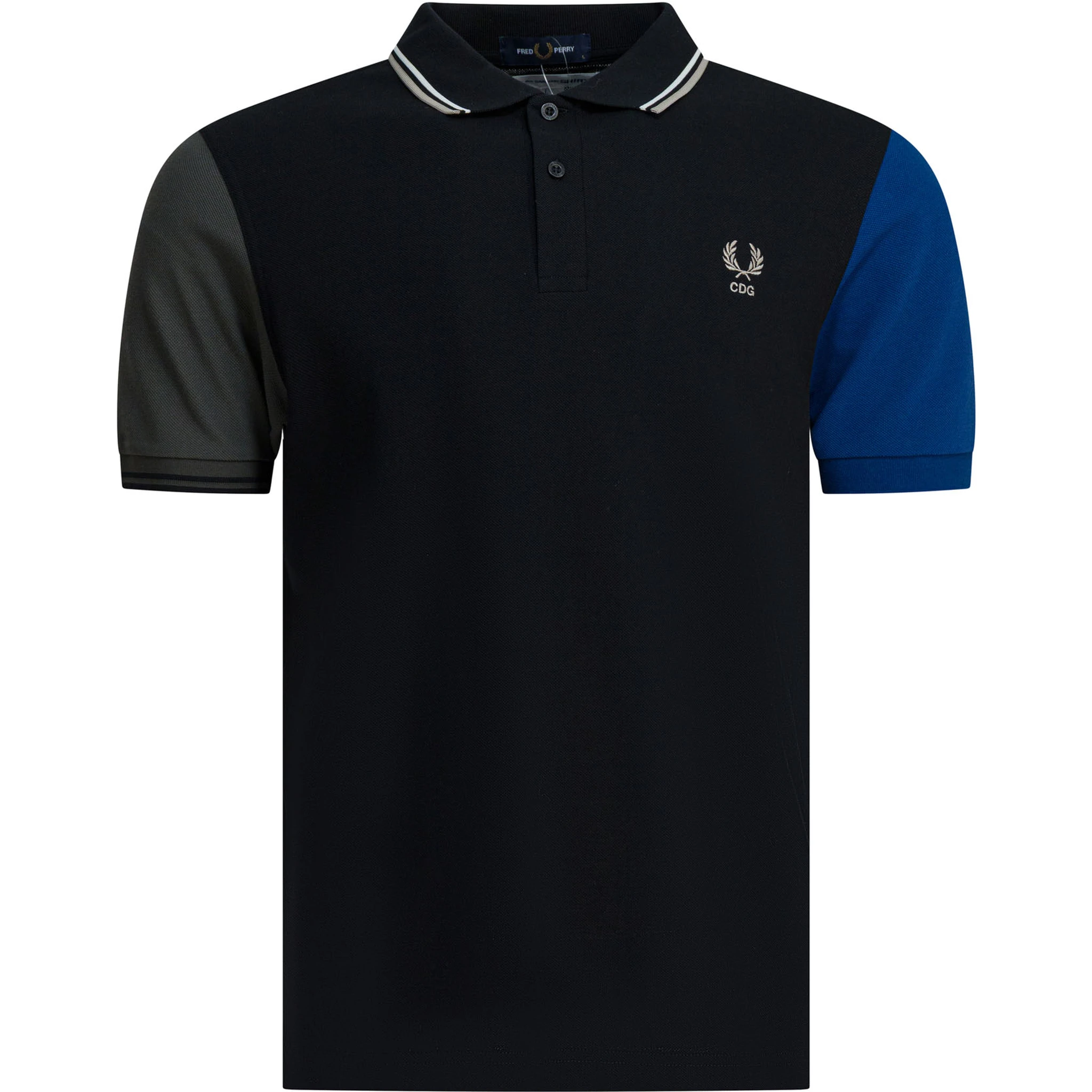 "Comme Des Garçons X Fred Perry" button-down polo shirt