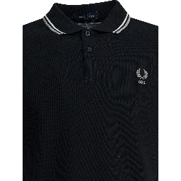 "Comme Des Garçons X Fred Perry" button-down polo shirt