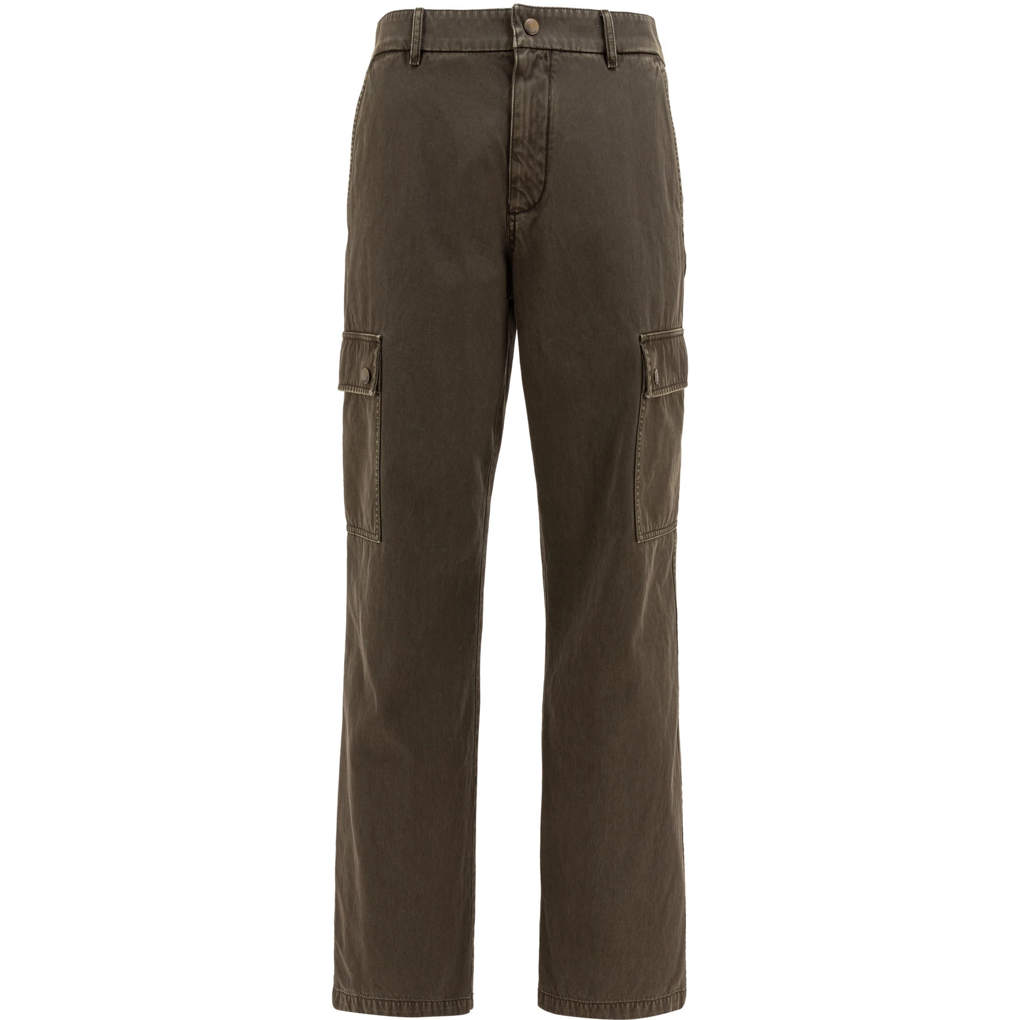 Gabardine cargo trousers