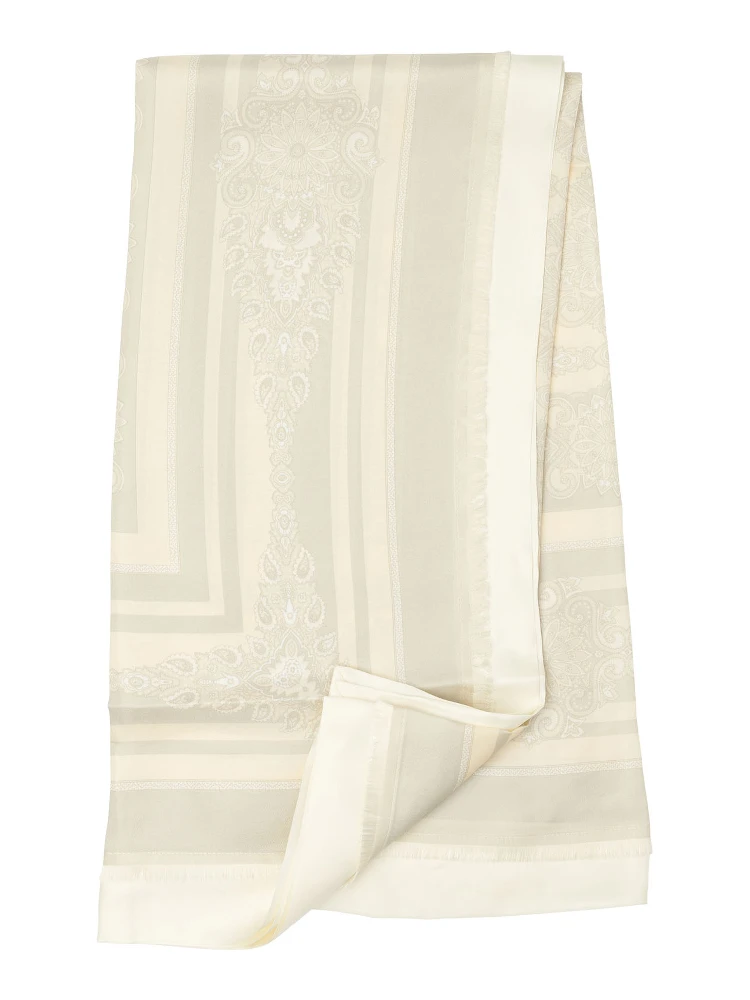 Printed silk scarf
