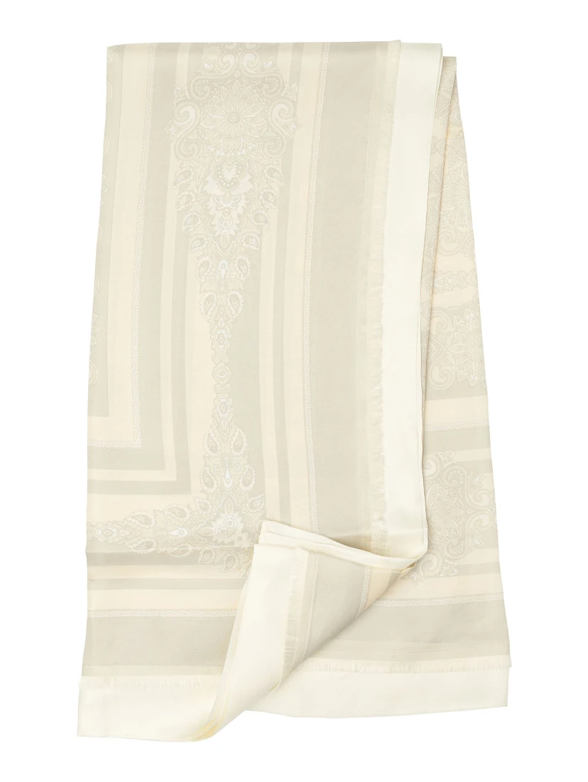 Printed silk scarf