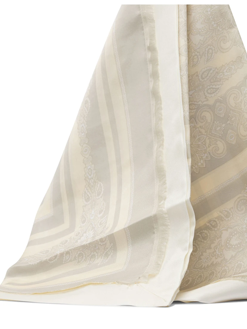 Printed silk scarf