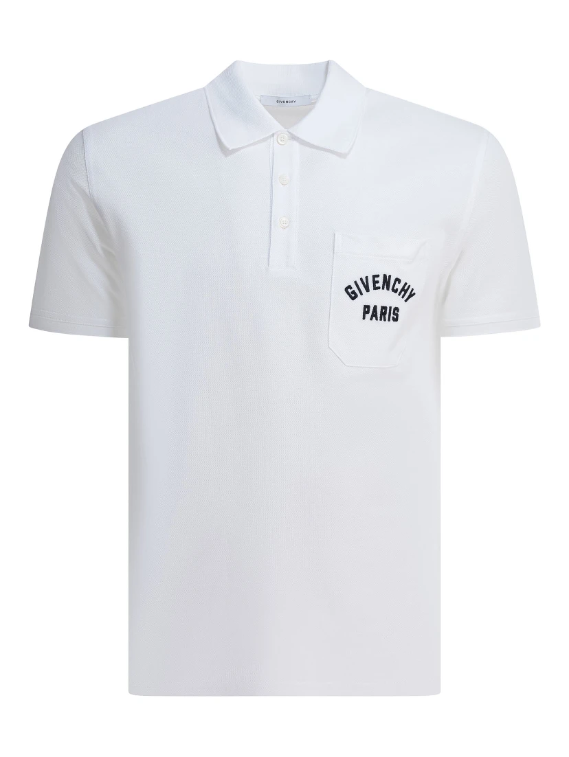 Cotton short-sleeved polo shirt