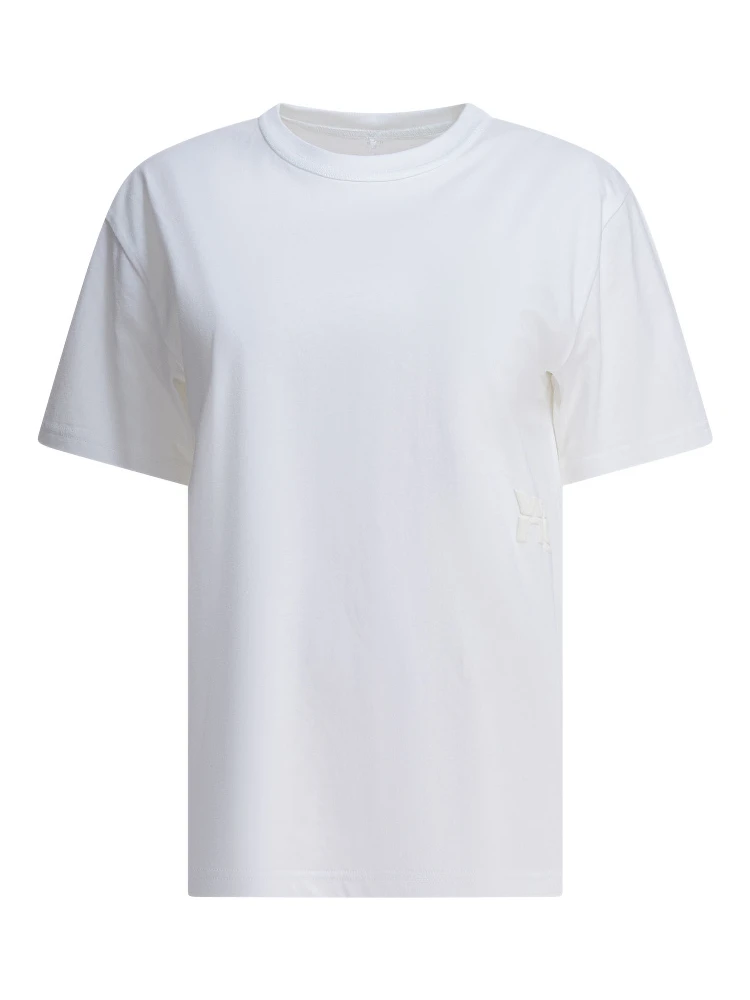 ESSENTIAL JSY SS TEE W/ PUFF LOGO & BOUND NECK