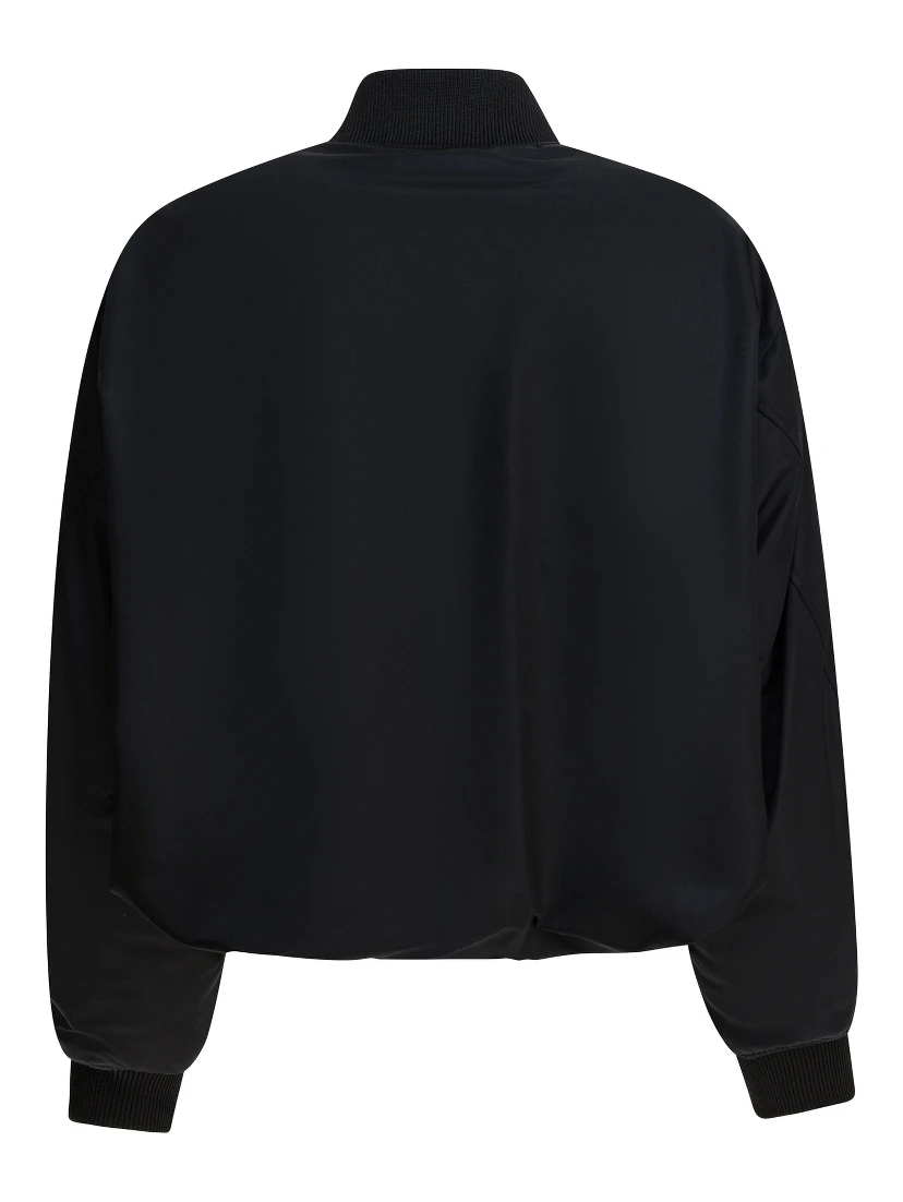 Nylon bomber jacket