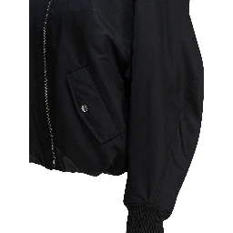 Nylon bomber jacket