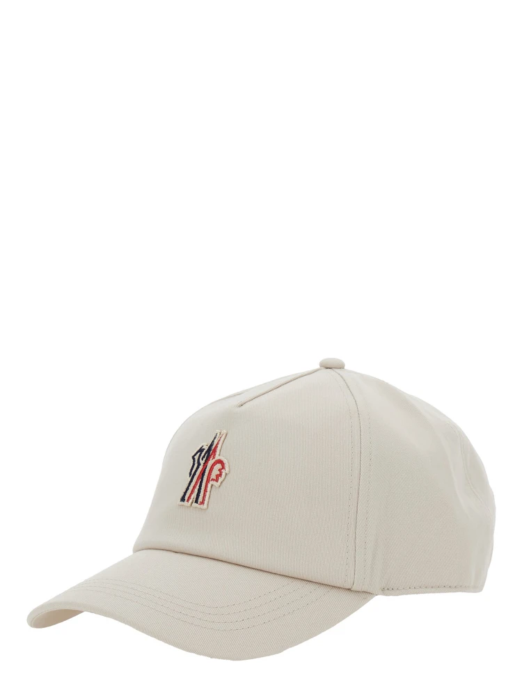 Grey Baseball Cap with Logo Embroidery in Cotton Man