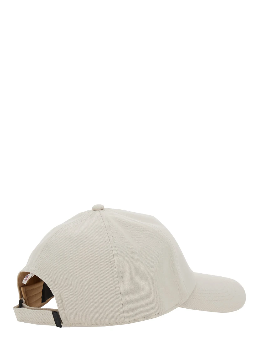 Grey Baseball Cap with Logo Embroidery in Cotton Man