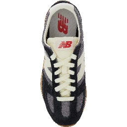 Black Low Top Sneakers with Logo Patch in Suede Unisex