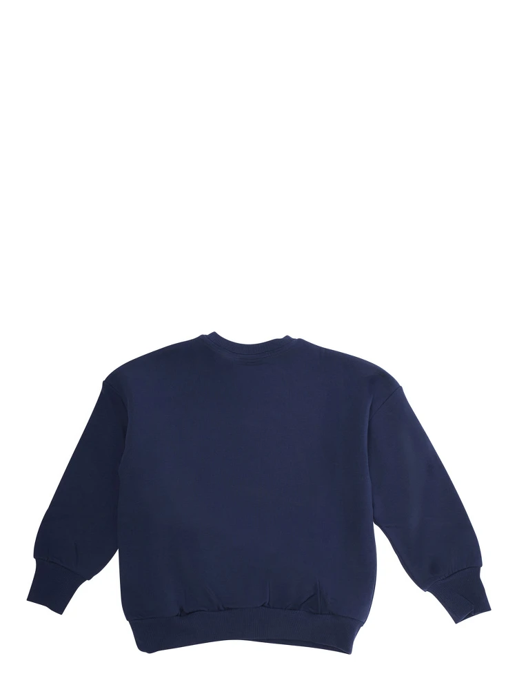 Blue Sweatshirt with Dino Patch on the Front in Cotton Boy alternative