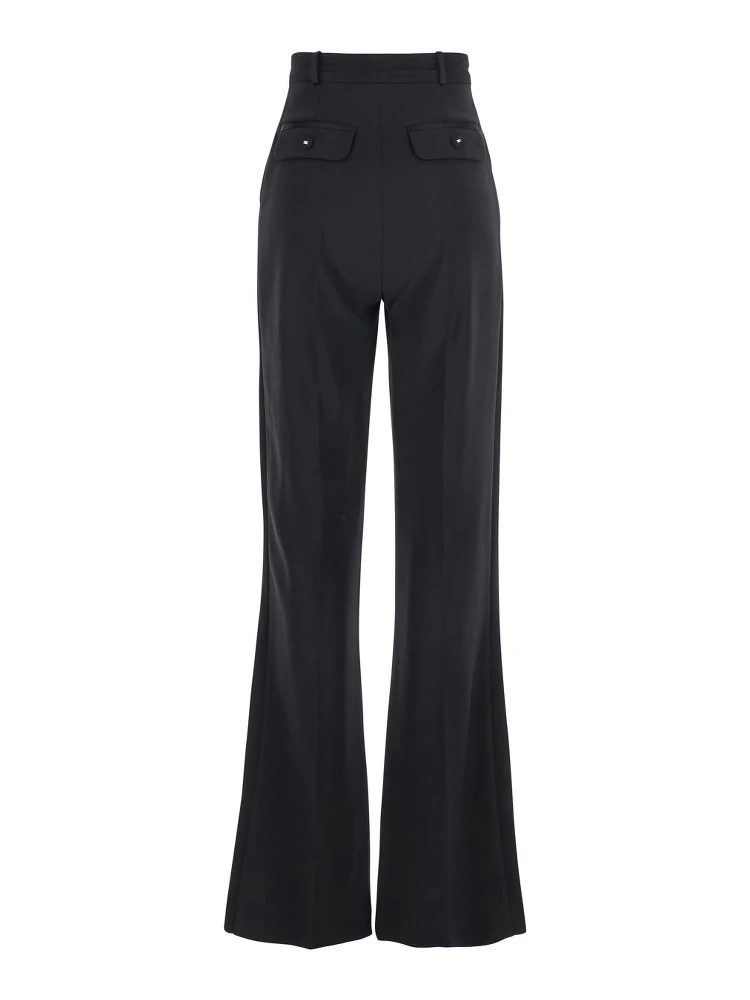 Black Trousers with Pleated Details in Fabric Woman alternative