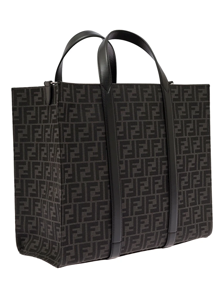 Fendi Mans  Jacquard FF Fabric Shopper  Bag alternative