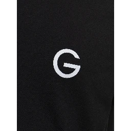 Black Cotton T-shirt with Logo print Gaudenzi Woman