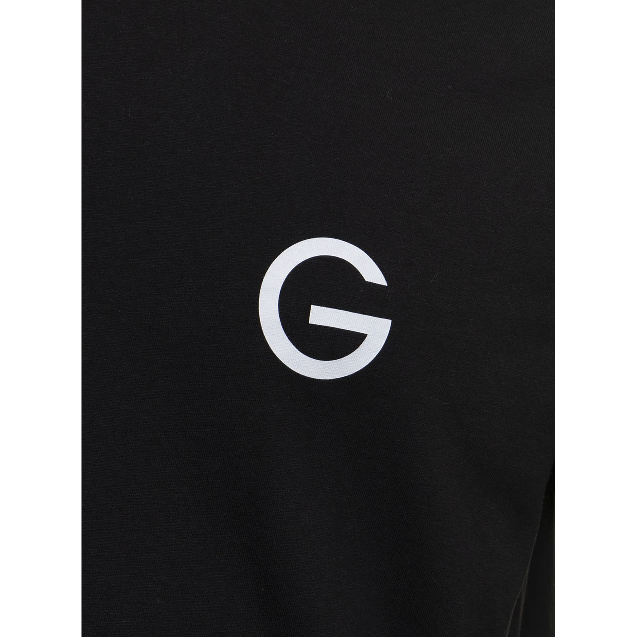 Black Cotton T-shirt with Logo print Gaudenzi Woman