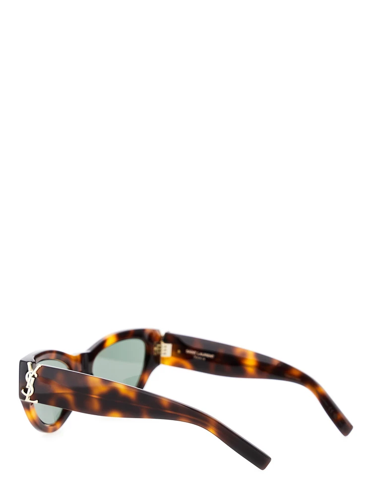 Brown Sunglasses with Thick Frame and Tortoiseshell Print in Acetate Woman alternative