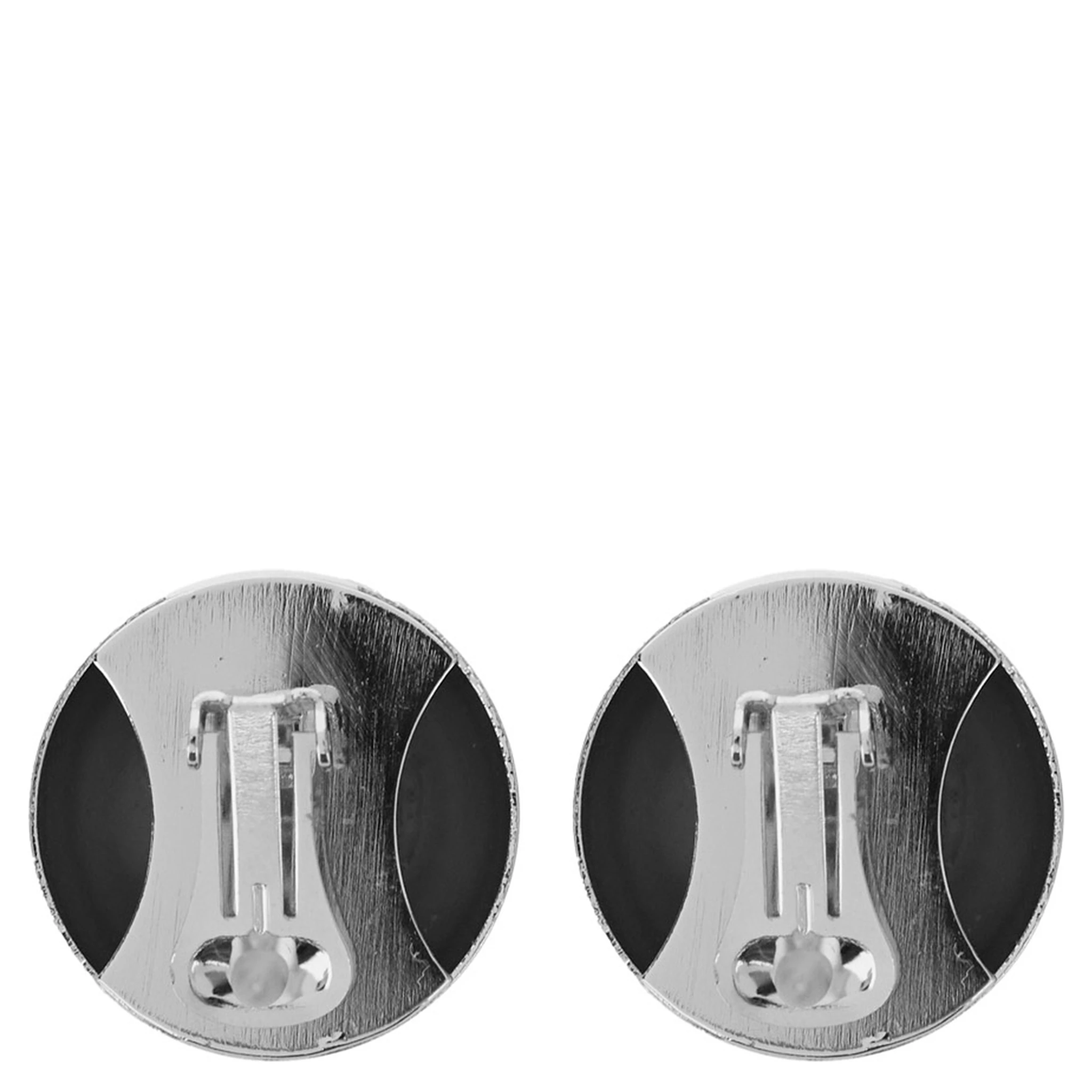 Sade Metallic Earings with Rear Closure and Circular Shape in Brass Woman