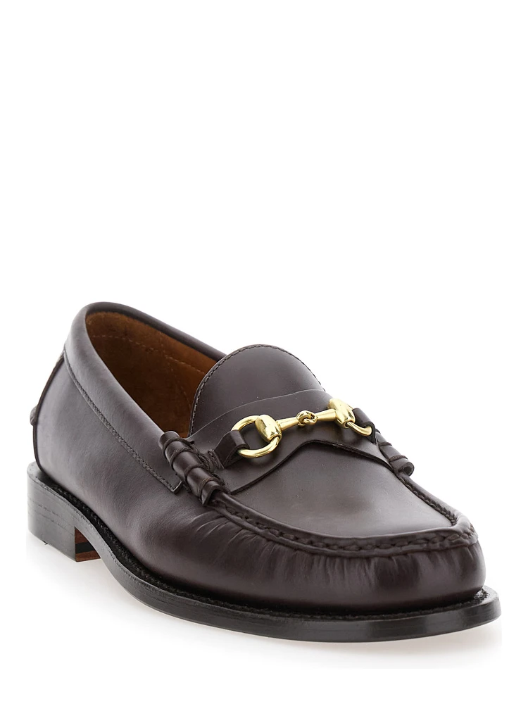 Joe Modena Bordeaux Pull-On Loafers with Horsebit Detail in Leather Man alternative