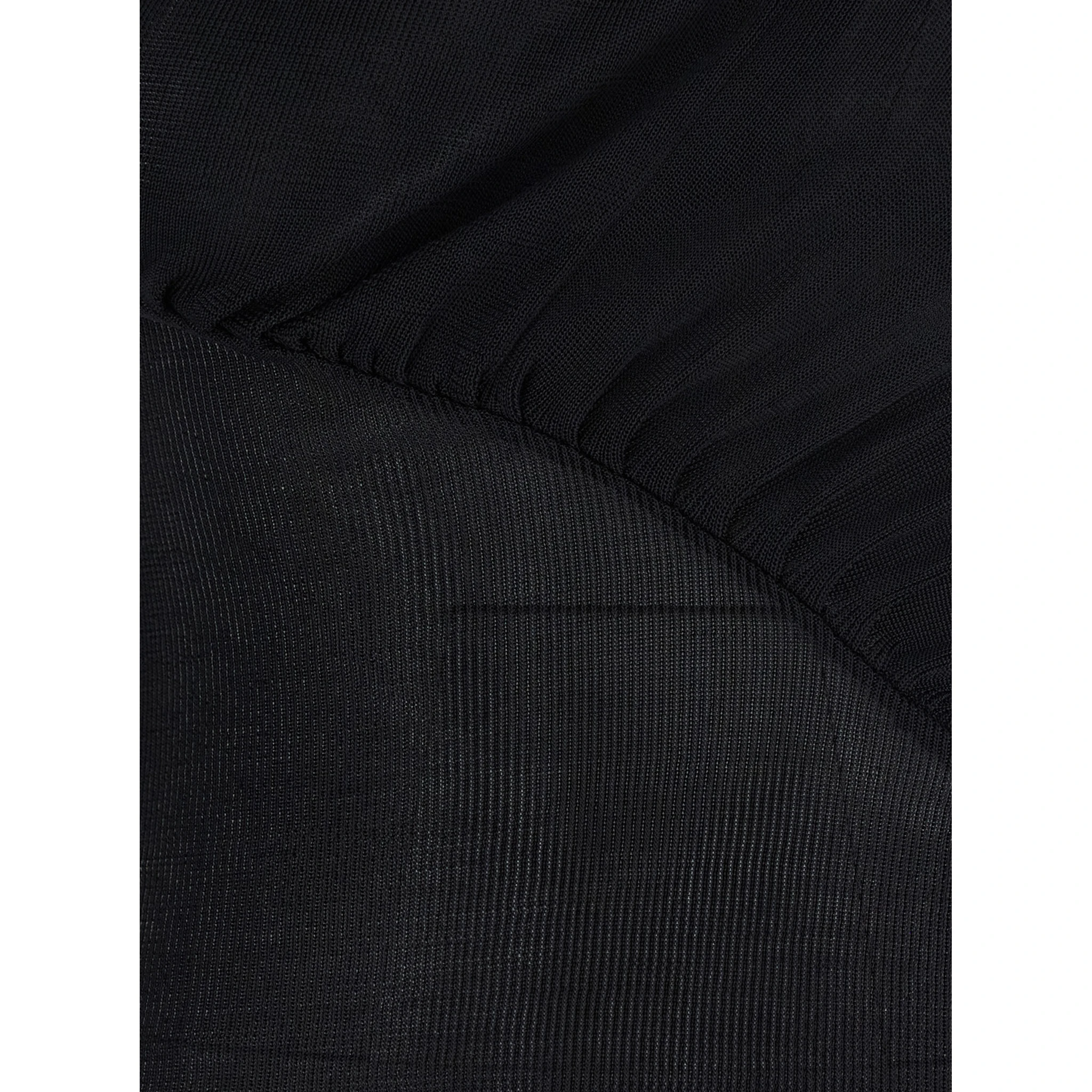 Black Long-Sleeve with Cut-Out Detail in Viscose Woman