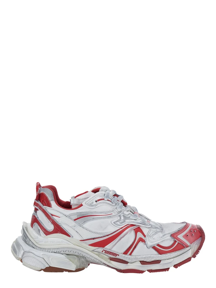 Runner 2 Multicolor Sneaker with Embossed Logo in Mesh and Nylon Man
