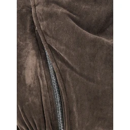 Hollywood Cropped Jacket with Front Zip Closure in Viscose Blend Woman