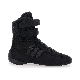 Rasant Black Sneakers with Strap Closure and Logo Detail on the Side in Tech Fabric Woman