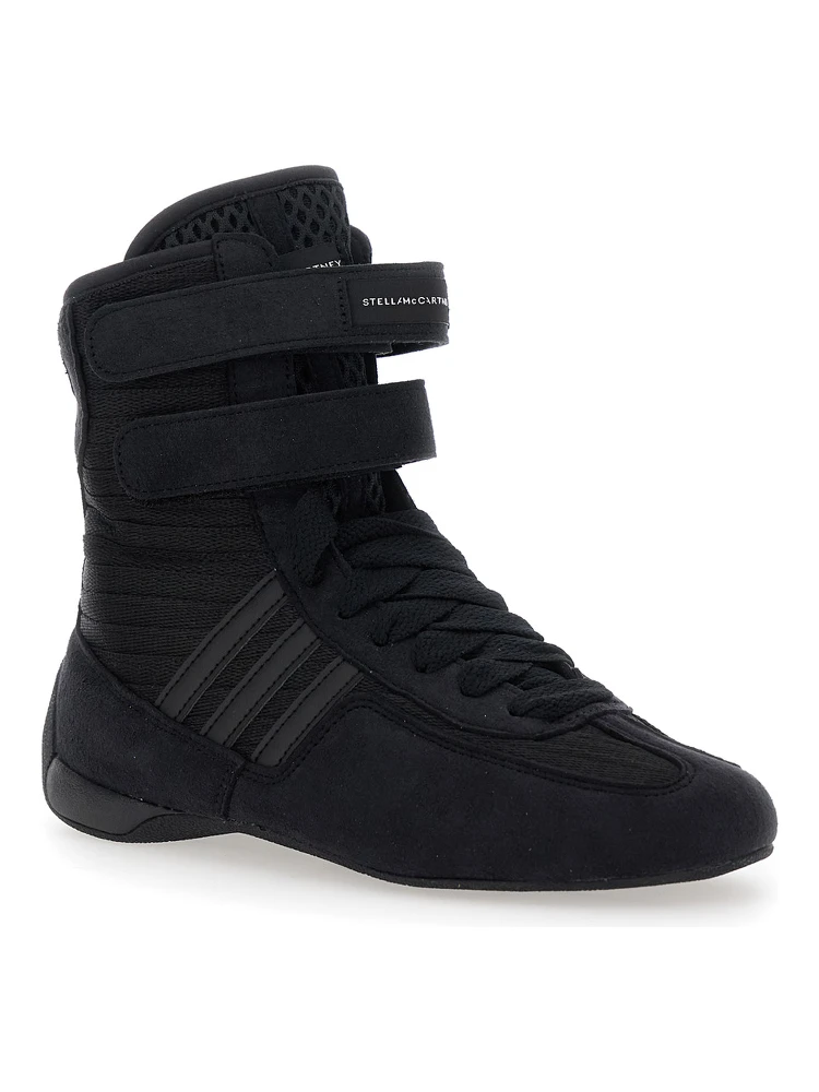 Rasant Black Sneakers with Strap Closure and Logo Detail on the Side in Tech Fabric Woman alternative