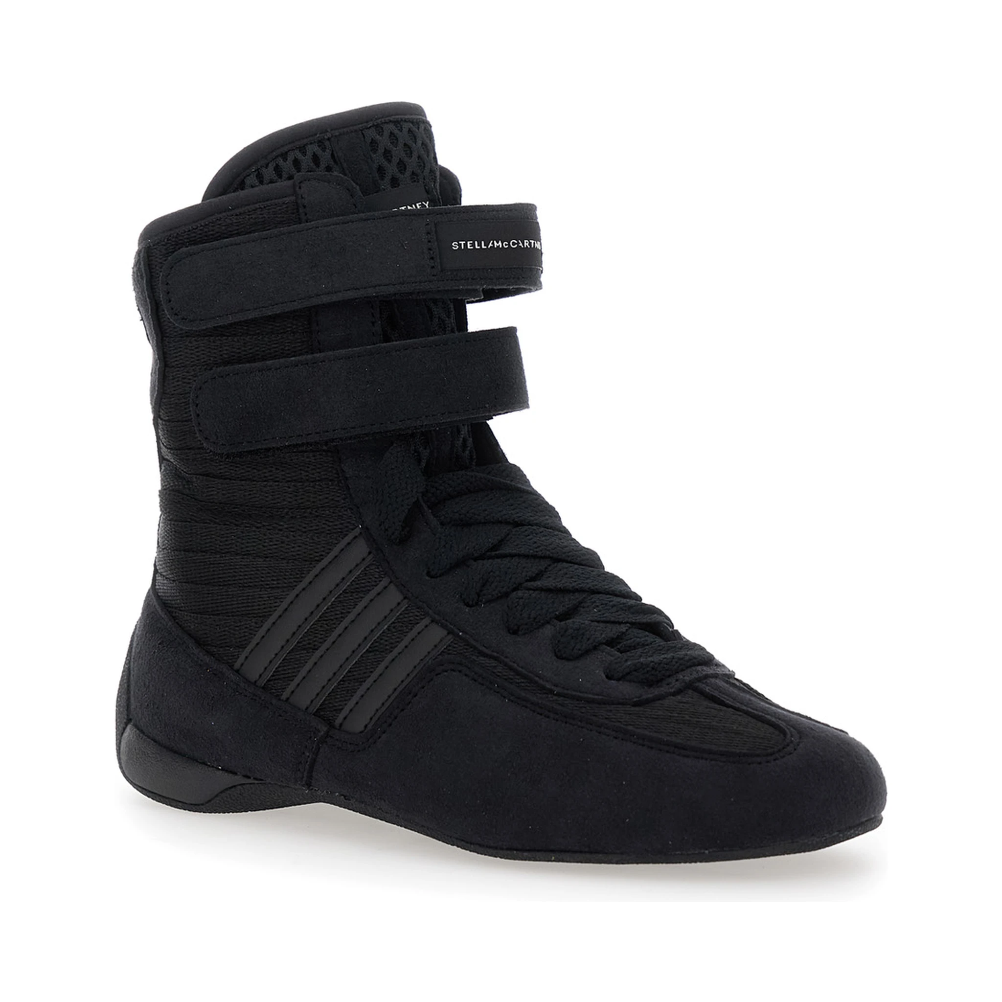 Rasant Black Sneakers with Strap Closure and Logo Detail on the Side in Tech Fabric Woman