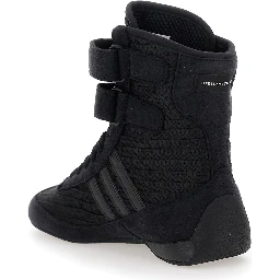 Rasant Black Sneakers with Strap Closure and Logo Detail on the Side in Tech Fabric Woman