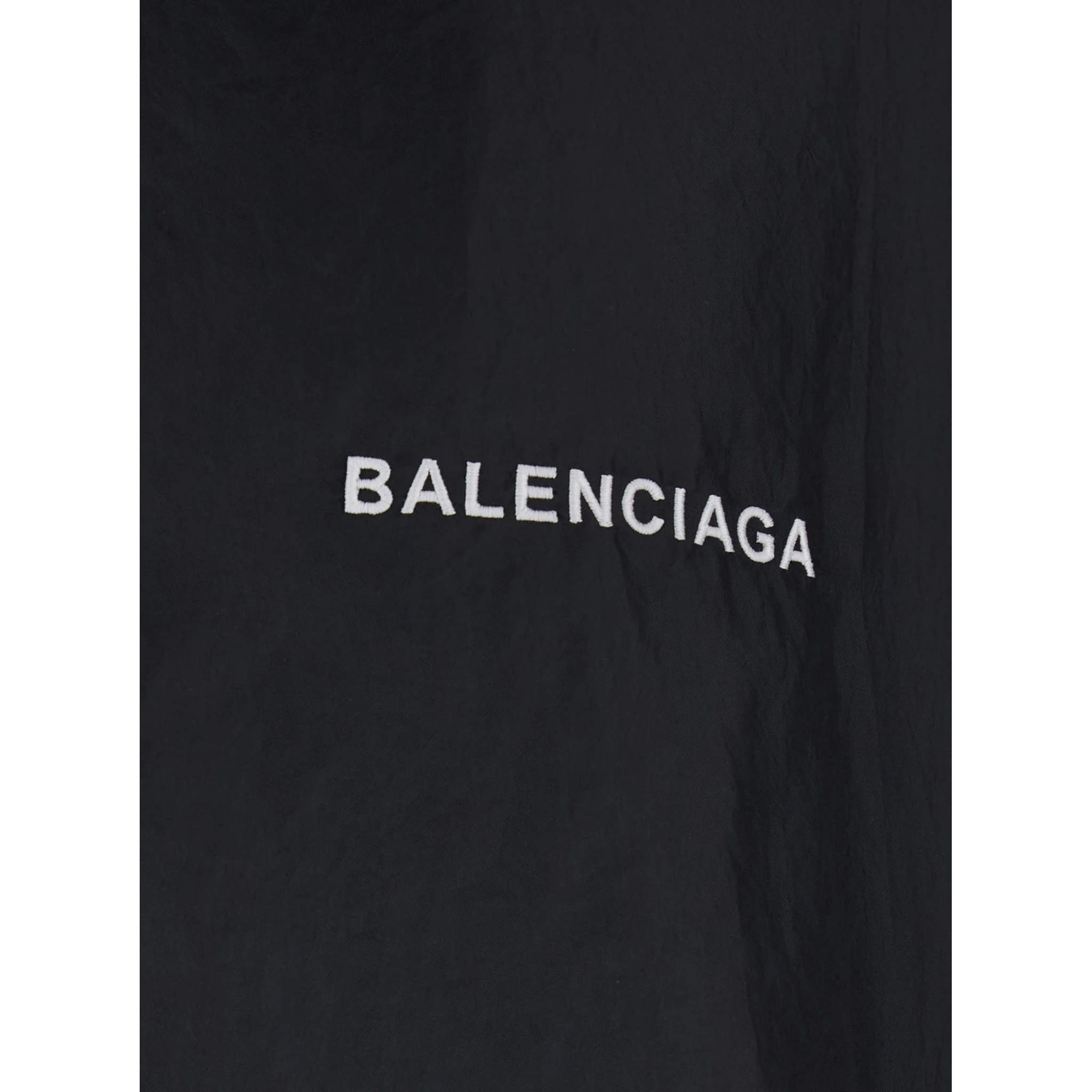Black Jacket with Logo Lettering on the Front and Logo Patch on the Elbow in Tech Fabric Man