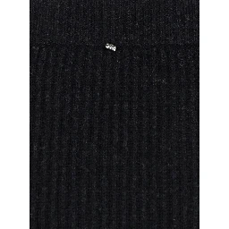 Teiera Black Mini Skirt in Wool woman