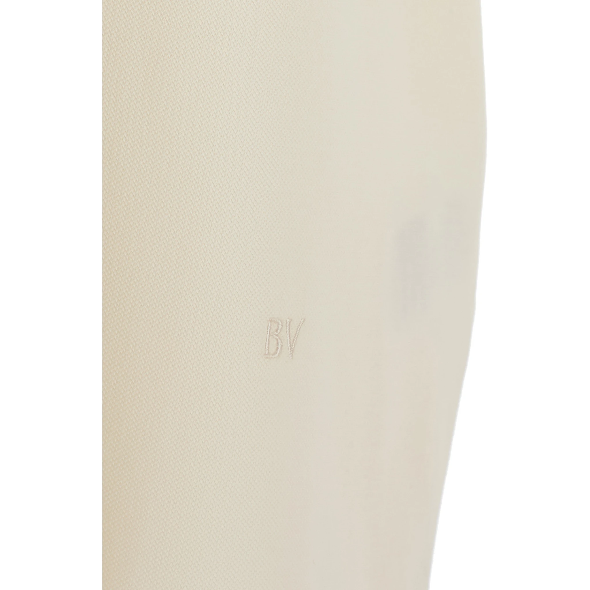 White Polo Shirt with Classic Collar and Logo Embroidery Detail on the Front in Cotton Man