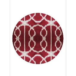 طبق عشاء صغير من السيراميك الأحمر المزجج من Les-Ottomans Home